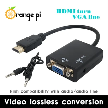 Oranžna Pi HDMI na VGA Kabel 17 cm anti-motenje prenosni plinovod delo z Monitorjem do 720P