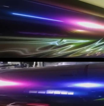 Najvišjo Kakovost Sijaja Kameleon Vinil Sprememba Barve Film Car Wrap Foil s Sprostitev Zraka Tehnologija DIY Zavijanje Nalepka