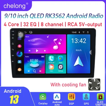 Android 13 Avtomobilski Stereo Radio RK3562 QLED 2 din 9