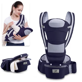 Baby Prevoznik Večfunkcijsko Baby Prevoznik Hip Sedež (Ergonomska M Položaj) za 0-48 Mesec Baby Wrap Zanko 15 Uporaba Način za Izvajanje
