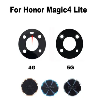 Original Za Huawei Honor Magic4 Lite Nazaj Steklo Objektiva Kamere Kamera Zadaj Stekla Z Samolepilne Nalepke Lepilo Čarobno 4 Lite 4G 5G