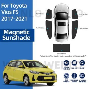 Za Toyota VIOS FS 2017-2021 Posebno Zaveso Magnetni Dežnik Temnenje Očesa Vetrobransko steklo, Pokrov Okna Ščit Avto Sunshield Neto