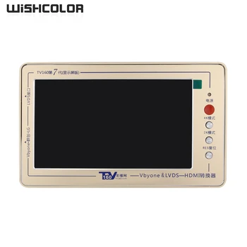 Wishcolor Original TV160 7. Generacije Mainboard Tester Orodje LCD-Zaslon Vbyone LVDS na HDMI Pretvornik+7 Adapter svet