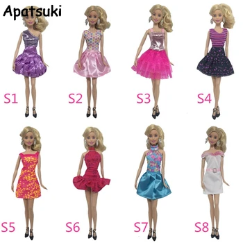 8pcs Lutka Obleko Za Barbie Lutke Enega Kosa Obleko Obleko Za Barbie Lutka Princesa Obleke DIY 1/6 Lutka Dodatki