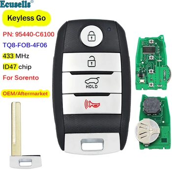 OEM 4 Gumb FSK 433.92 MHz brez ključa Pojdi Smart Remote Key HITAG 3 ID47 Čip za Kia Sorento 2019 2020 PN: 95440-C6100 TQ8-FOB-4F06