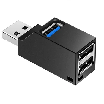 2Pcs Mini 3 Vrata USB 3.0, USB 2.0 Hub Razdelilnik Visoke Hitrosti Prenosa Podatkov Splitter Polje Adapter Za Prenosni RAČUNALNIK