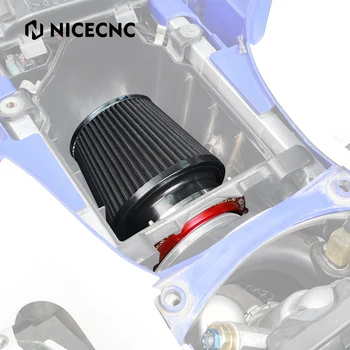 NiceCNC YFZ450R Visoko Tok Airbox Tok Zraka Filter Za Yamaha YFZ450R YFZ 450R 2009-2022 2021 do leta 2020 2019 Aluminij Črna Modra Rdeča