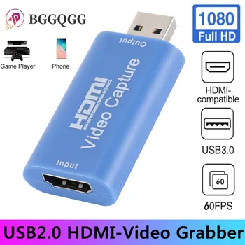 4K Video Capture Card USB 3.0, HDMI Video Grabežljivac Polje za PS4 Igra DVD Videokamera Snemanje placa de video Live Streaming