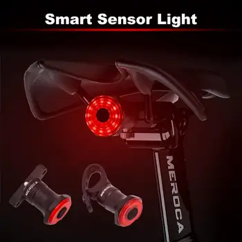 Super Svetla Izposoja Zadnje Luči Smart Sensor Zavorna Luč Polnilna Zadnje Kolo Svetlobe MTB Luči Accesorios Par Moto