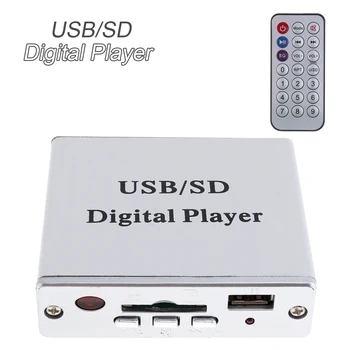 DC 12V Moč Ojačevalnika MP3 SD USB Avdio Predvajalnik, Bralnik 3 Elektronska Tipkovnica Nadzor USB, SD Digital Igralci z Daljinskim upravljalnikom