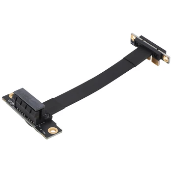 PCIE X1 Biti Kabel Dvojno pravim Kotom PCIe 3.0 X1 za X1 Podaljšek 8Gbps PCI, 1X Riser Card - 10 CM