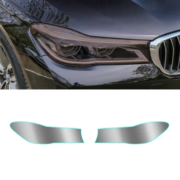 Za BMW 7 Series G11 2015-2021 Avtomobilski Žarometi Odtenek Črna Zaščitna folija za Zaščito Preglednih Vinil Zaviti Nalepke Pre-Cut Oblike