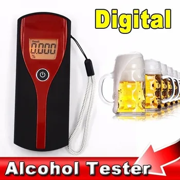 Univerzalni Profesionalni Digitalni LCD Zaslon Alkohola Dih Opozorilo Dih Tester Plastičnih Hiter Odziv in Nadaljujete Breathalyzer
