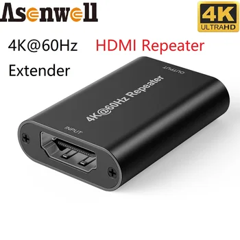 HDMI2.0 Repetitorja Extender do 50 m Ženski Ženski 4K60Hz UHD 3D ESD Visoka Kompatibilnost za CCTV PS4 PS5 Xbox DVD TVBOX