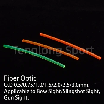 30 cm 1,5 mm 2,0 mm 2,5 mm 3,0 mm Fiber Optic, Za Lok Fračo Pištolo Pogled Zamenjavo Igle Rdeče Oranžna Zelena Barva