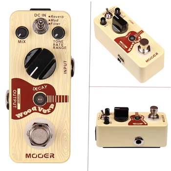 Mooer WoodVerb Digitalni Reverb, Akustične Kitare, Efekt Pedal, True Bypass Reverb Efekt z 3 Načini Reverb/Mod/Filter