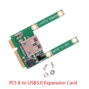 Mini PCI-E, Da USB3.0 Razširitveno Kartico za Prenosni računalnik PCI Express PCIe Za USB 3.0, Pretvornik Riser Card Adapter Z Vijakom Pribor