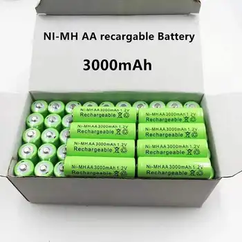 4 ~ 20 KOS 1,2 V 3000 MAh NI MH AA Pre-cargado Bateras Recargables NI-MH Recargable AA Batera Par Juguetes Micrfono De La Cmara