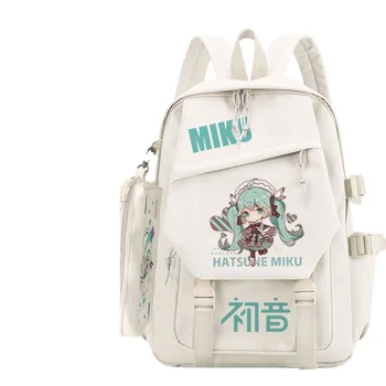 Hatsune Miku dekleta risanka ustvarjalno šolsko torbo študent otroci, velike zmogljivosti, kawaii tiskanje nahrbtnik anime perifernih debelo
