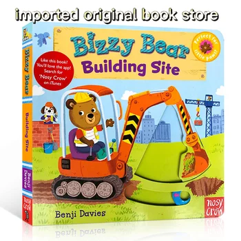 Medved, ki Je Zelo Zaposlen Serije angleški Izvirnik Bizzy Medved: gradbišču Kartonske 3-6 Let Otrok Puzzle Zgodba slikanica