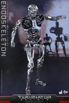 1:6 Original Hottoys MMS352 Terminator 5 Genesis ENDOSKELETON Okostje T800 ki je Na Zalogi, Anime Akcija Zbiranja Številke Modela Igrače