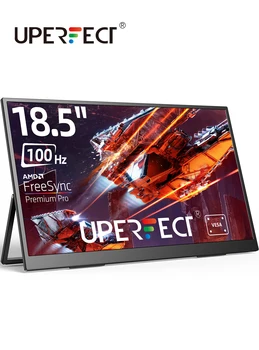 UPERFECT 100Hz 18.5 palčni Prenosni Monitor Z VESA Luknje Stojalo PC Gaming Podaljša Drugi Zaslon Velik zaslon Podporo HDMI Vrste C