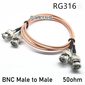 10PCS Kabel RG316 koaksialni kabel 50ohm BNC moški NA BNC moški konektor Q9 KABEL 0,1 m 0,4 m 1m