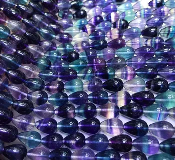 fluorite vijolično spusti 10*14 mm za DIY nakit, izdelava svoboden kroglice FPPJ debelo biseri narave gemstone