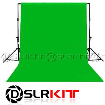 DSLRKIT Foto osvetlitev studio Chromakey zelena zaslon Tkanino ozadje ozadje 1.8X2.8M