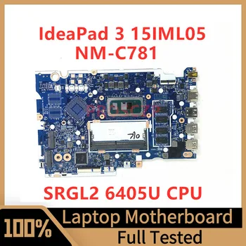 GS452/GS552/GS752 NM-C781 Za Lenovo IdeaPad 3 15IML05 Prenosni računalnik z Matično ploščo RAM 4 GB Z SRGL2 6405U CPU 100% Preizkušen, ki Delajo Dobro