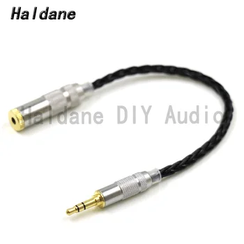 Haldane HIFI 7N Silver Plated 3,5 mm 3pole Stereo Moški na 3,5 mm TRRS Uravnoteženo Ženski Audio Kabel 3.5 Bilance Priključek