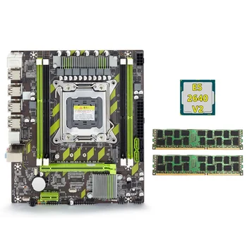 X79 Matično ploščo+E5 2640 V2 CPU+2X8GB DDR3 1600Mhz REG ECC RAM Pomnilnika Nastavite LGA 2011 M. 2 NVME Motherboard