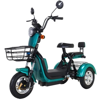 48v20a 800w Elektro-Tricikel Odraslih Mobilnost Skuter Tri Osebe Vagon Hoja Namesto Označite Žarometi