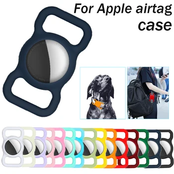 1PC Za Apple Airtag Primeru Pes, Mačka Ovratnik GPS Finder Pisane Svetlobna Zaščitna Silikonsko Ohišje Za Apple Air Oznako Tracker Primeru