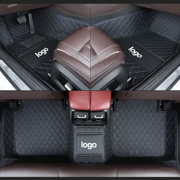 Po meri LOGO Avto predpražnike za Jaguar Vse Modele F-TEMPO XJL XEL XF XE F-TYPE XK XFL auto styling