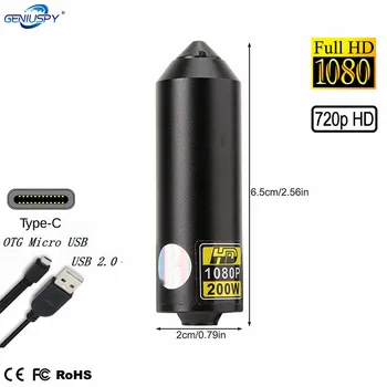 720P ločljivosti 1080P Mini Micro USB OTG Pin Hole Kamera Za 0,1 Lux UVC USB Tip-C USB Kamera Bullet Za Čelado Policija Industrijske Pregled
