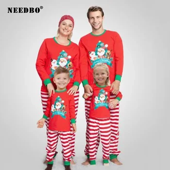 2020 Božič Družinski Pižamo Nastavite Odraslih Otrok, Fant, Dekle Tiskanja Navidad Familia Ujemanje Oblačila Družino Matchint Obleko Pižame Sprejemnikov