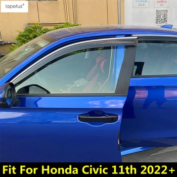 Za Honda Civic 11. 2022 2023 Strani Okna Ščitnik proti Soncu, Dežju Deflektor Stražar platnene strehe Zavetišča Dim Samolepilna Kuverta Trim Dodatki