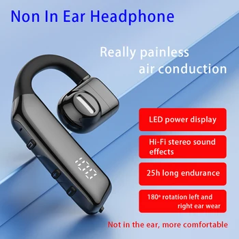 Nad Uho Kavljem Brezžične Bluetooth Slušalke Ear-kavelj, ki Niso V Uho Slušalke Bluetooth 5.3 Prevajanje po Zraku Hi-fi Slušalke Šport Čepkov