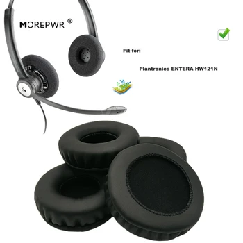 Morepwr Novo Nadgradnjo Zamenjava Blazinic za Plantronics ENTERA HW121N sestavni Deli Slušalke Usnje Blazine Earmuff Rokav
